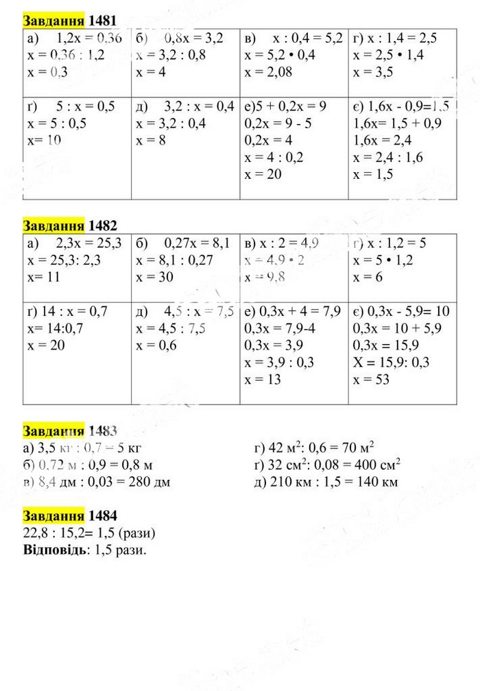 Вправа 1481-1484