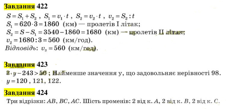 Вправа 422-424