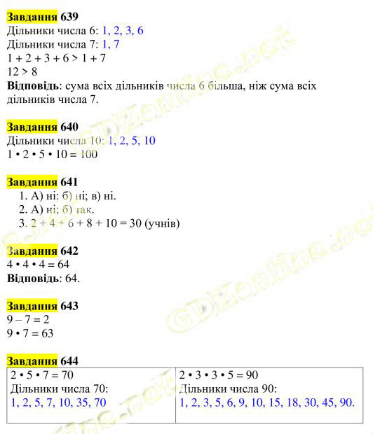 Вправа 639-644