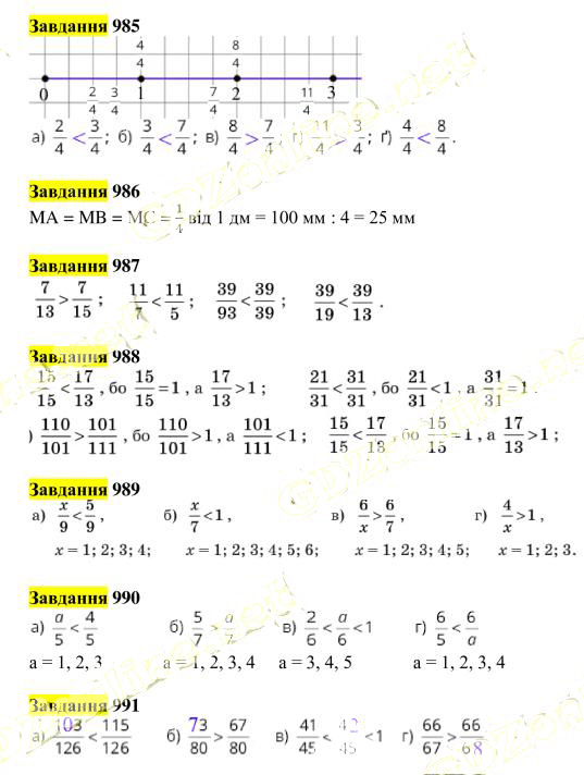 Вправа 985-991